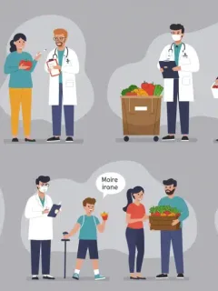Diverse community engaging in preventative health activities and vaccinations