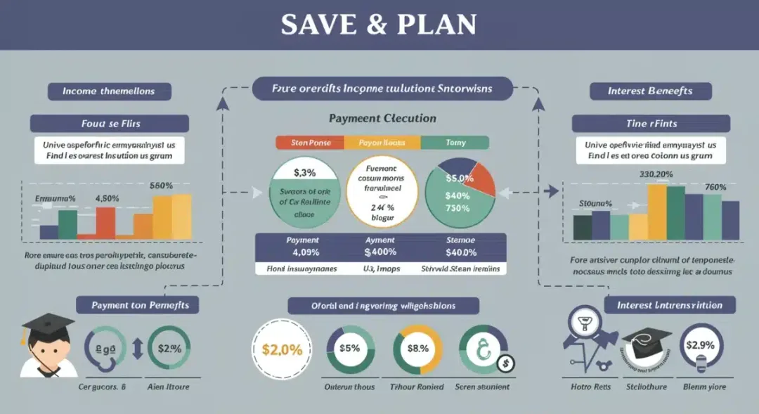 Infographic explaining the components and benefits of the SAVE student loan repayment plan