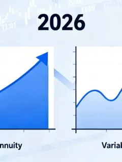 Fixed versus variable annuity comparison chart for 2026 financial planning