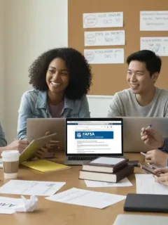 College students preparing for 2026 FAFSA application