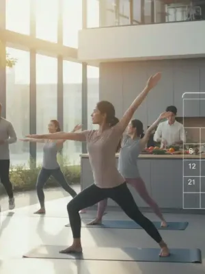 Employees engaging in diverse wellness activities, earning financial health incentives 2026