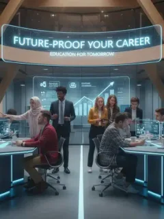Students learning about future-proof education certifications