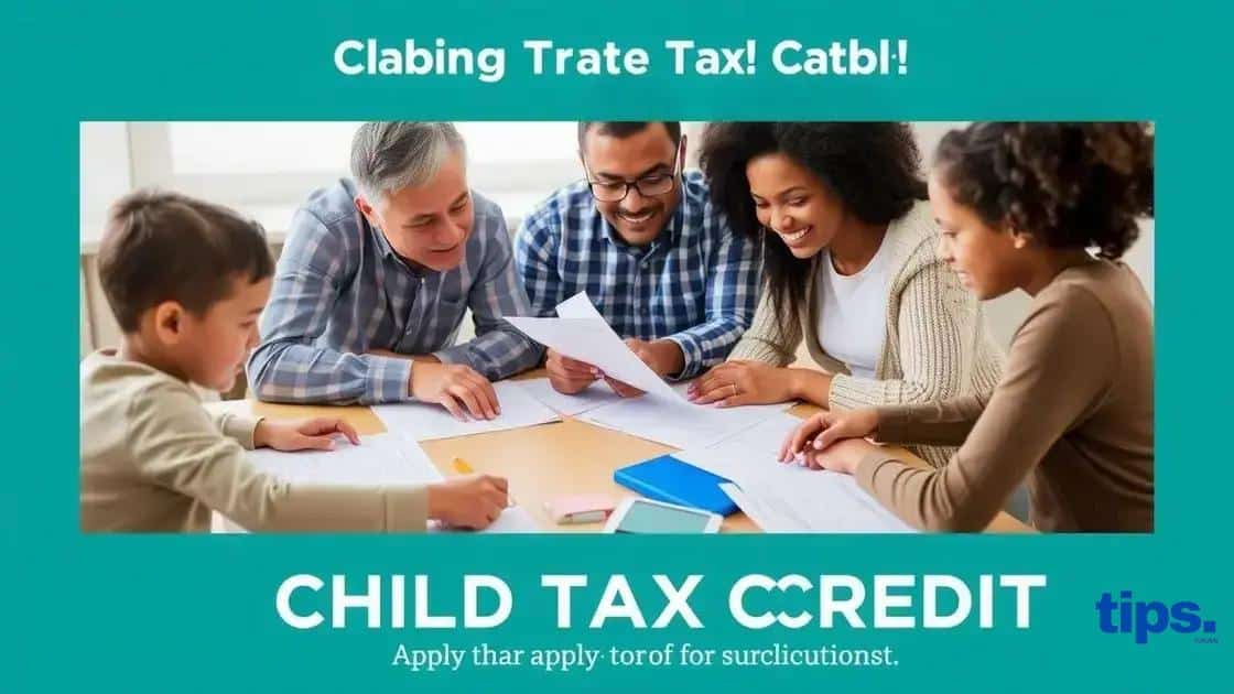 Steps to apply for the child tax credit
