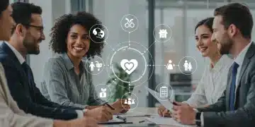 New Federal Employee Benefits 2025: Expanded Coverage Options Diverse federal employees discussing new benefits in a modern office