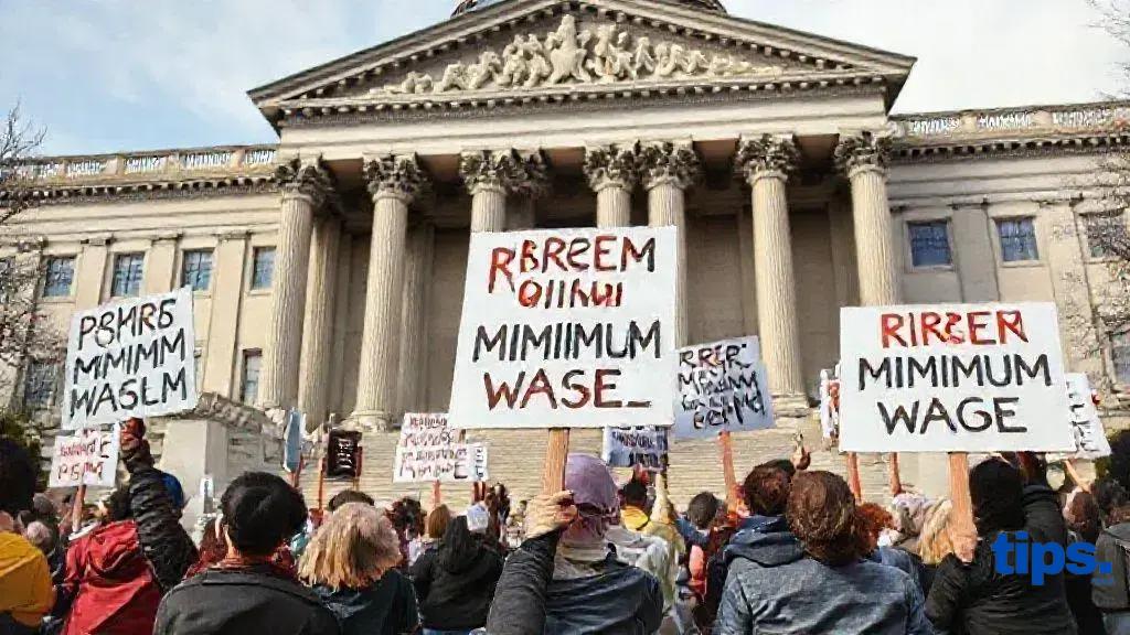 Impact of minimum wage protests on legislation