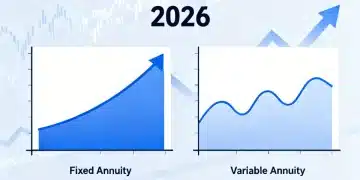 Fixed versus variable annuity comparison chart for 2026 financial planning