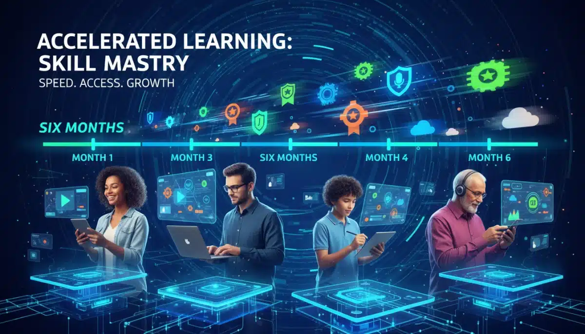 Fast skill acquisition through micro-credentials timeline