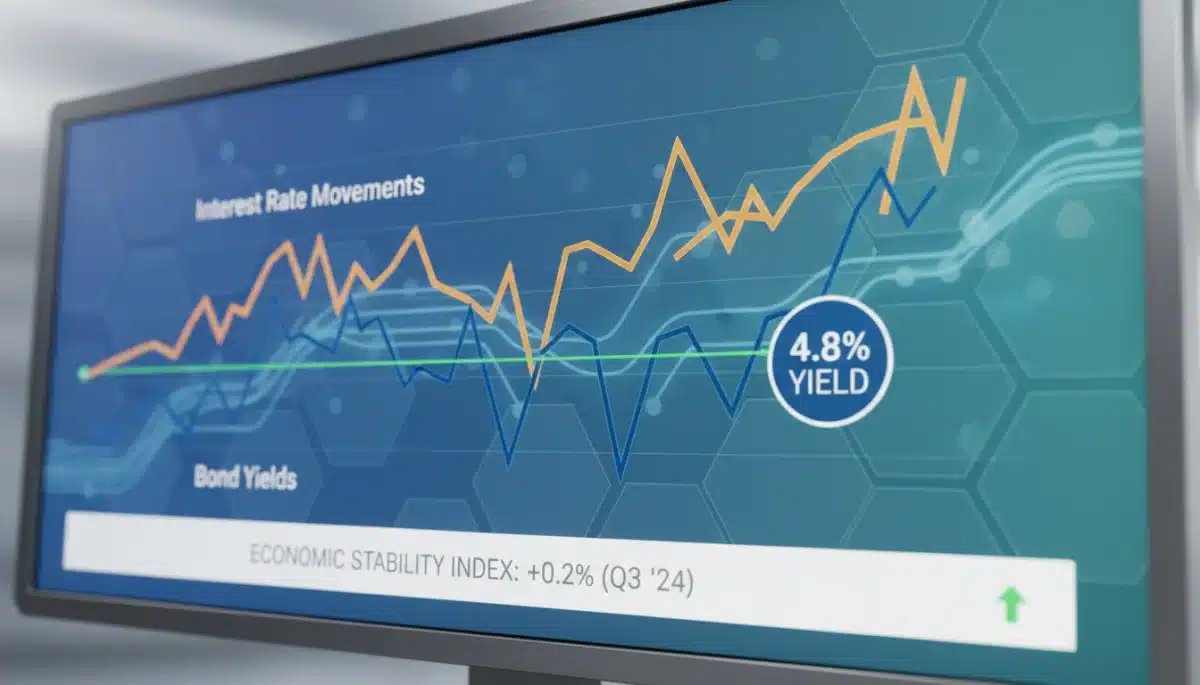 Financial chart showing bond yield trends and interest rates for 2026